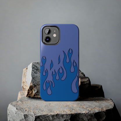 Blue Flames Pattern Phone Case