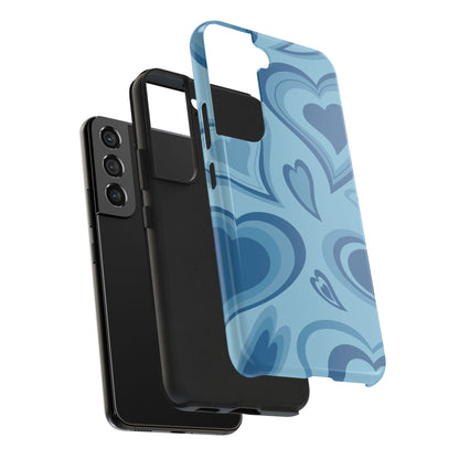 Blue Hearts Pattern Phone Case