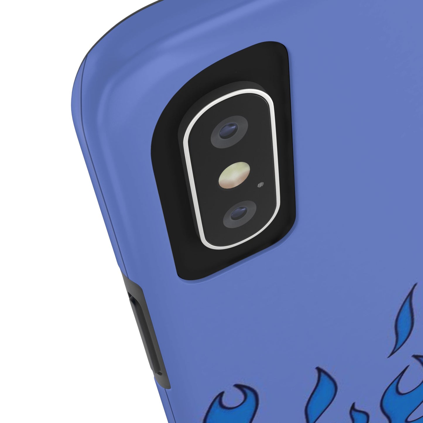 Blue Flames Pattern Phone Case