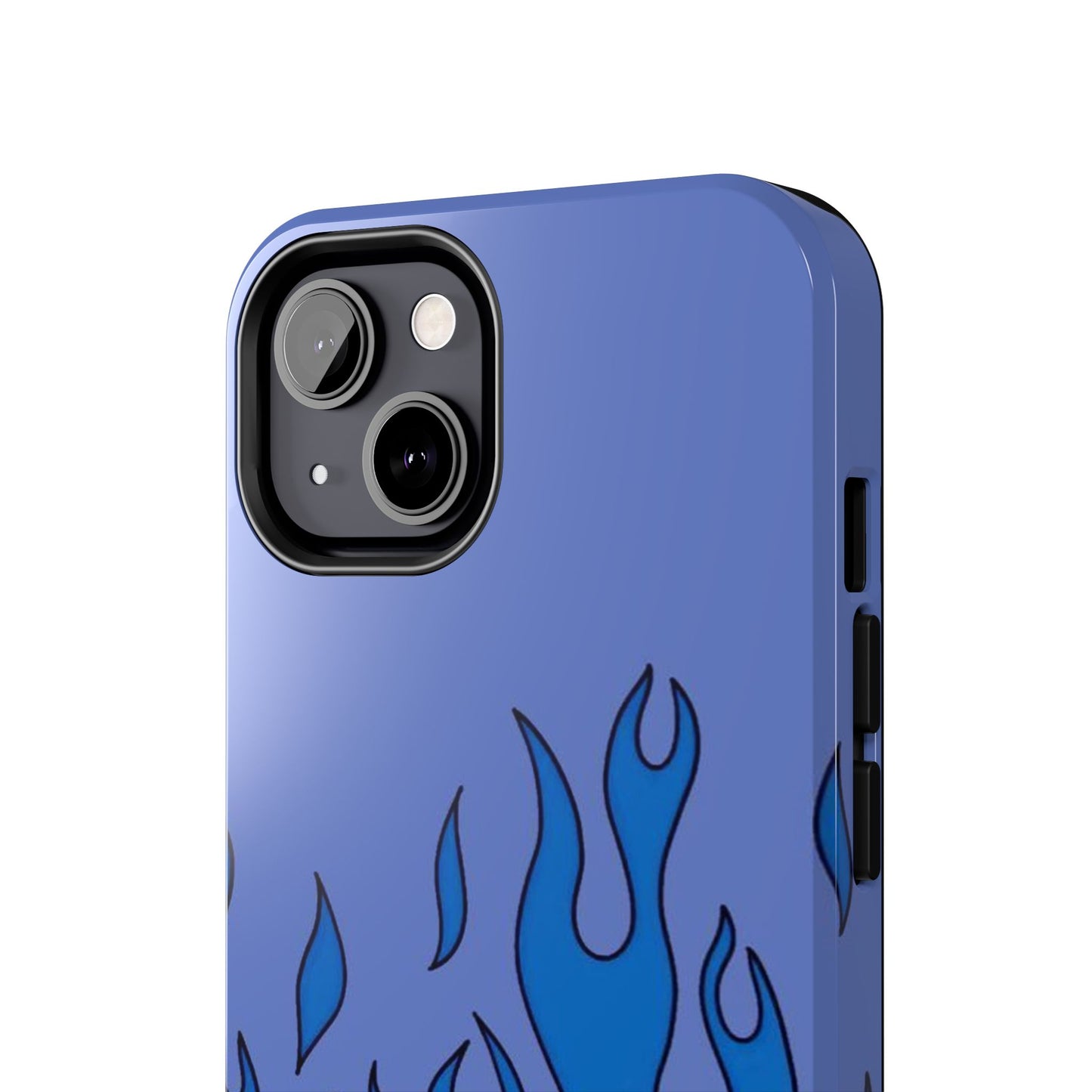 Blue Flames Pattern Phone Case