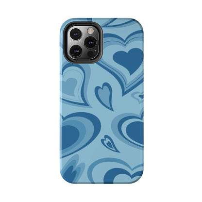 Blue Hearts Pattern Phone Case