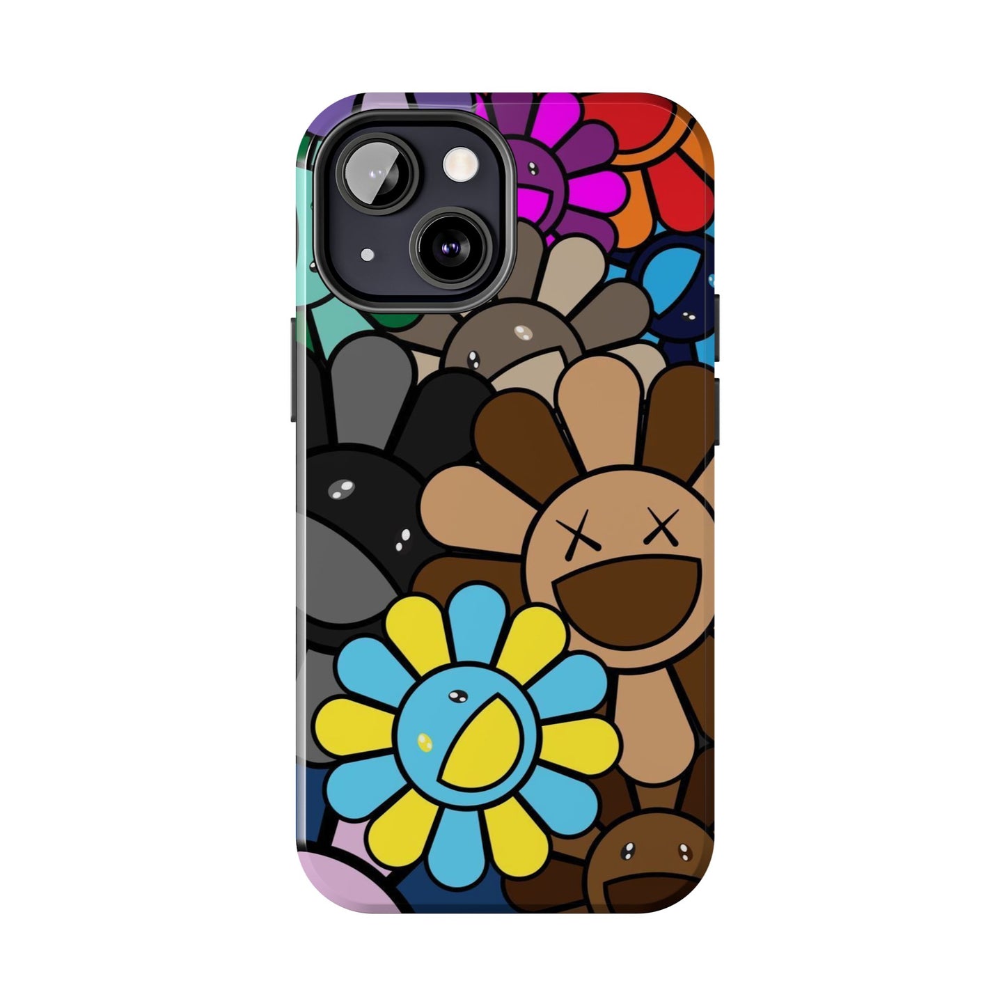 Rainbow Smiles Bloom Pattern Phone Case