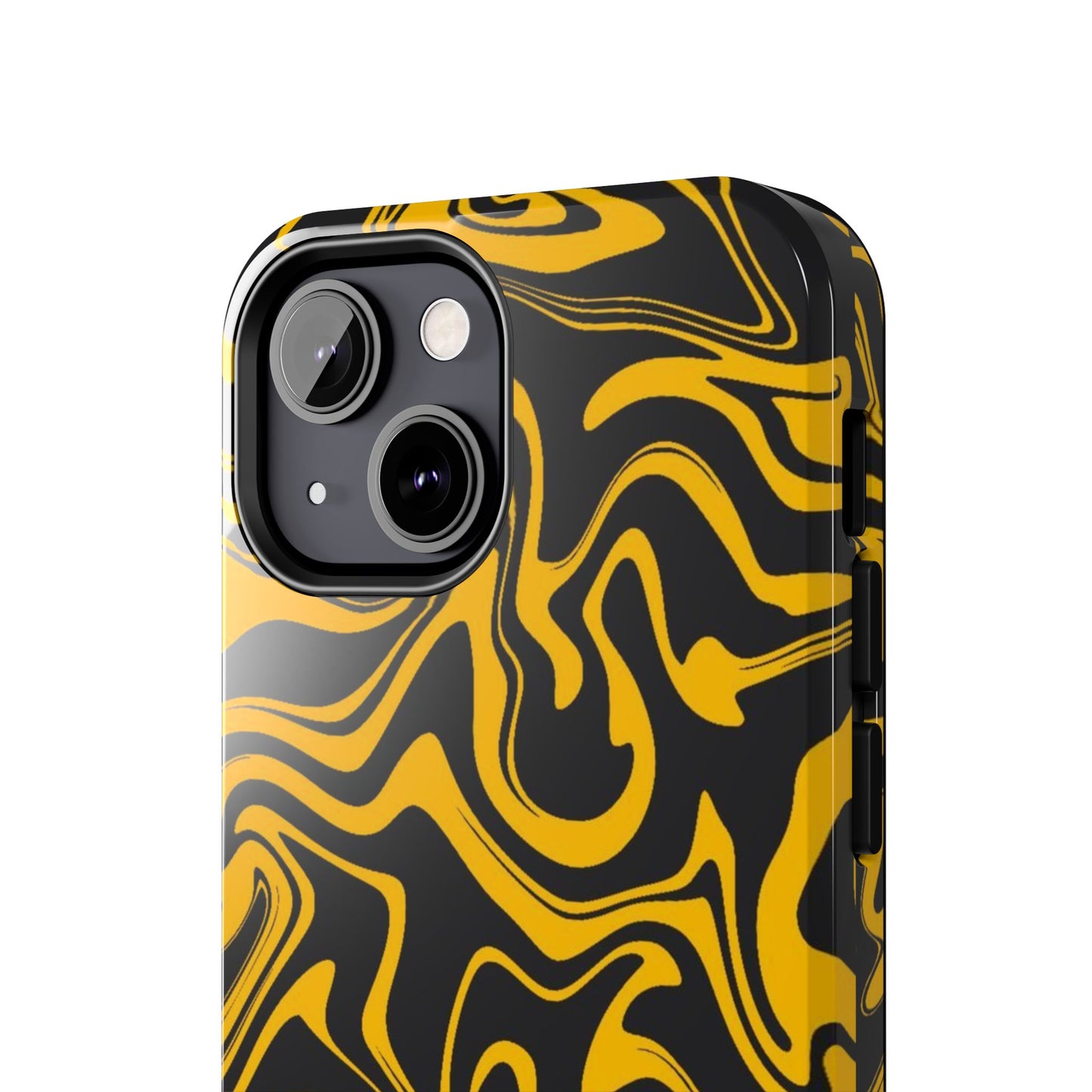 Black and Gold Mix Pattern Phone Case