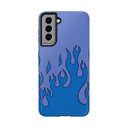 Blue Flames Pattern Phone Case