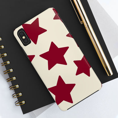 Stellar Red Pattern Phone Case