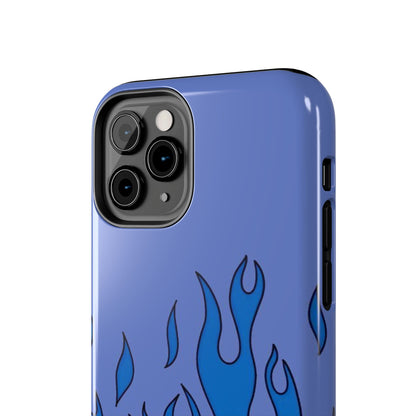 Blue Flames Pattern Phone Case