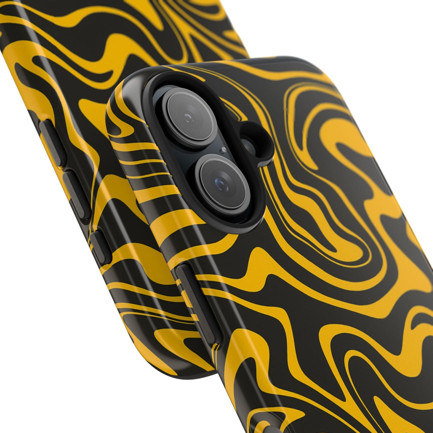 Black and Gold Mix Pattern Phone Case