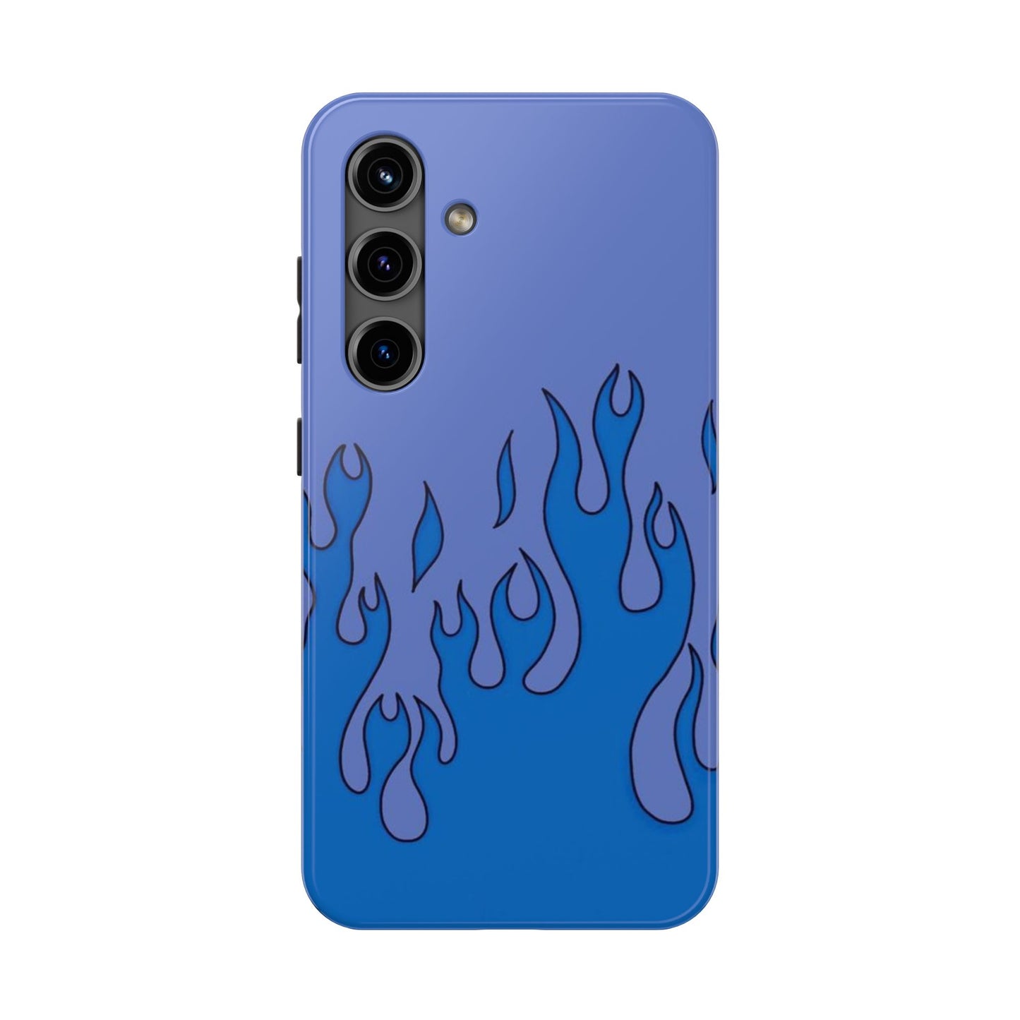 Blue Flames Pattern Phone Case