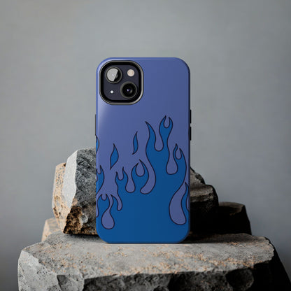 Blue Flames Pattern Phone Case