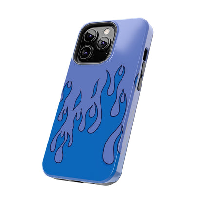 Blue Flames Pattern Phone Case