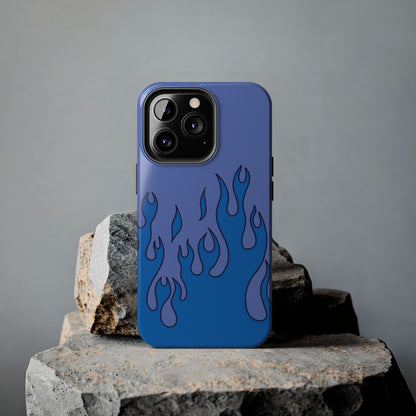 Blue Flames Pattern Phone Case