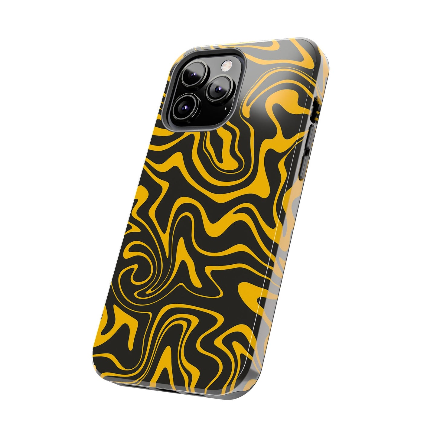Black and Gold Mix Pattern Phone Case