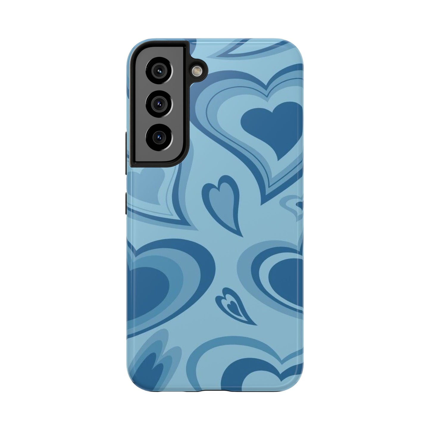 Blue Hearts Pattern Phone Case