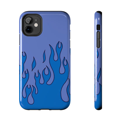 Blue Flames Pattern Phone Case