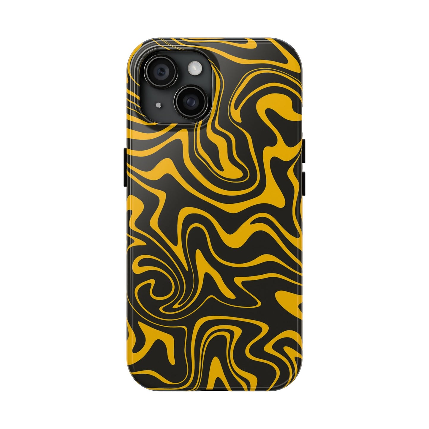 Black and Gold Mix Pattern Phone Case