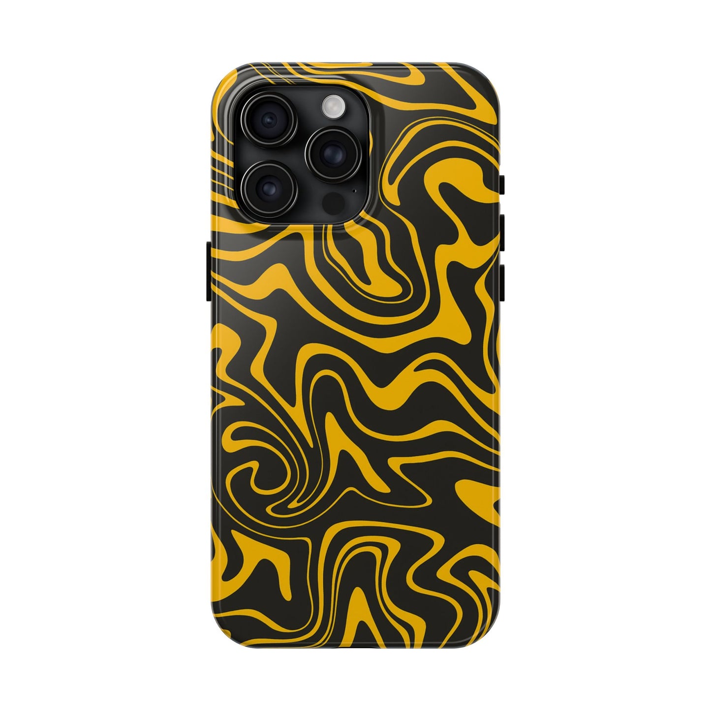Black and Gold Mix Pattern Phone Case