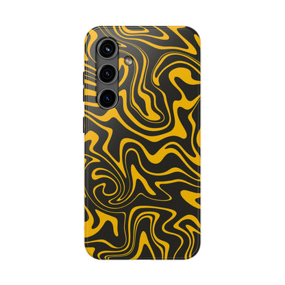 Black and Gold Mix Pattern Phone Case