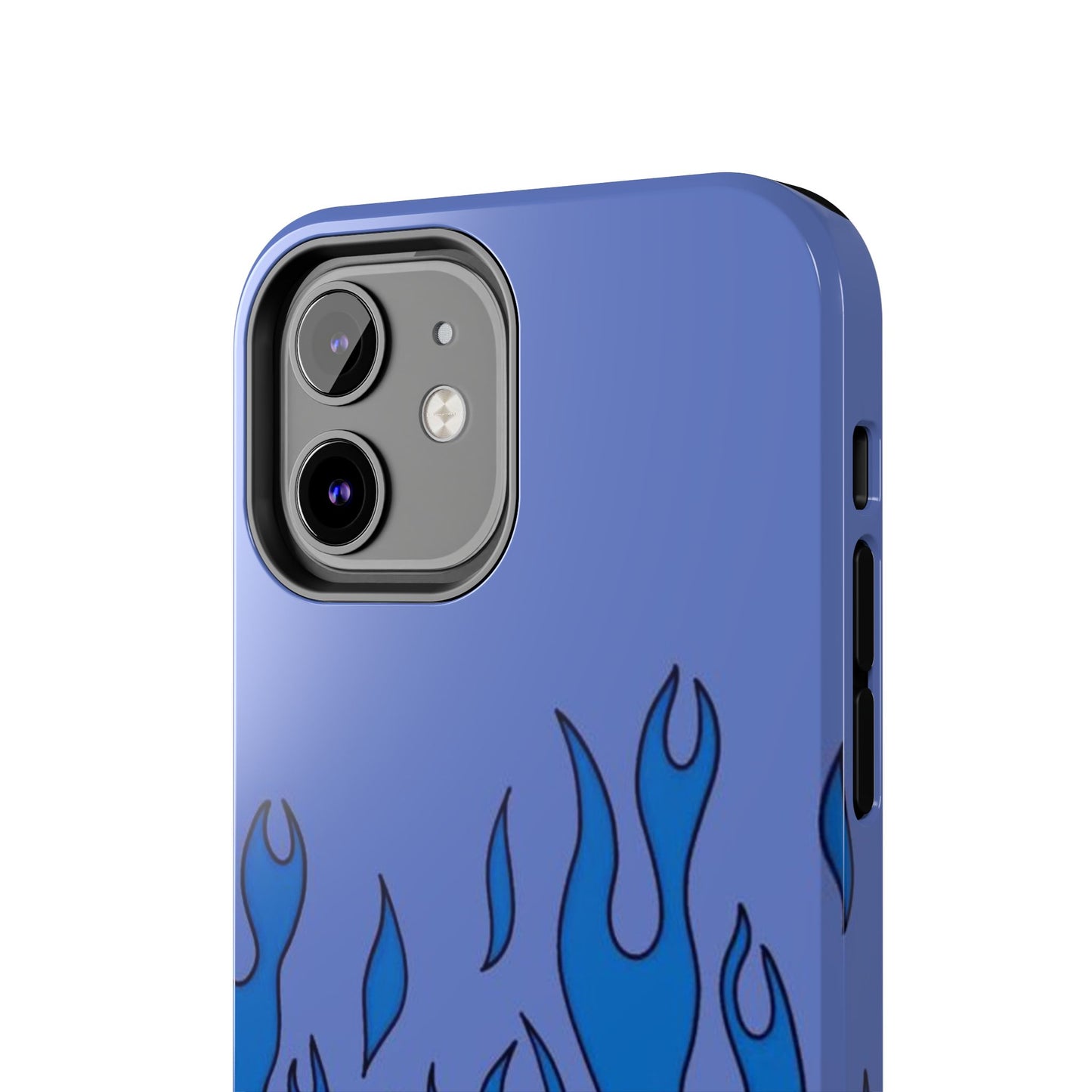 Blue Flames Pattern Phone Case