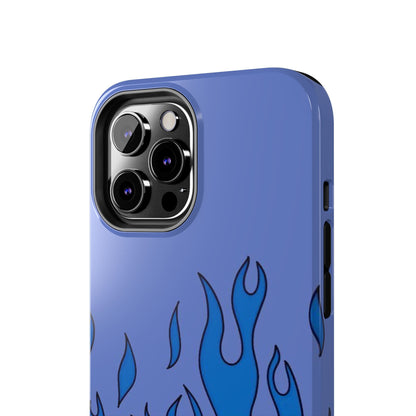 Blue Flames Pattern Phone Case