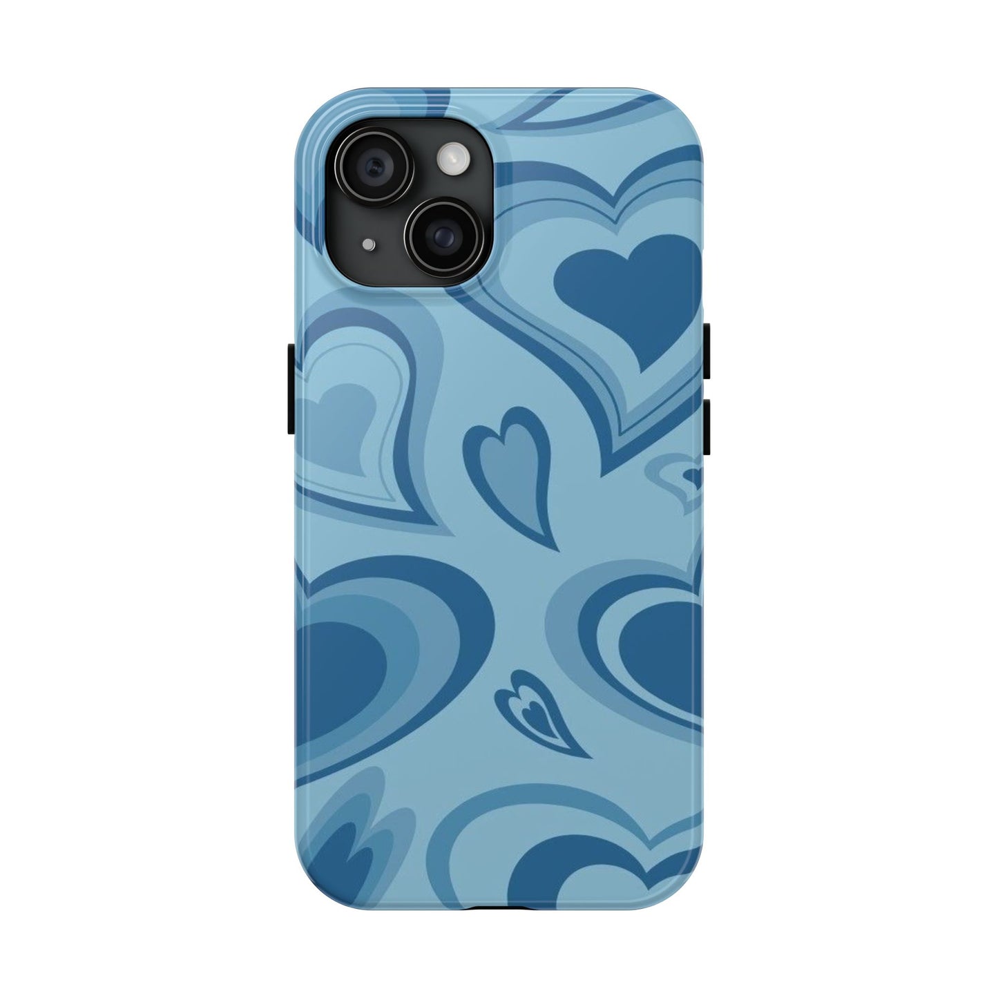 Blue Hearts Pattern Phone Case