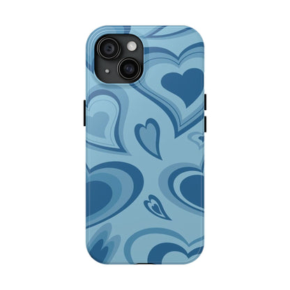 Blue Hearts Pattern Phone Case