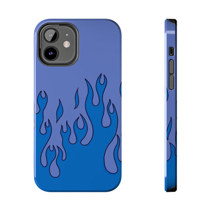 Blue Flames Pattern Phone Case