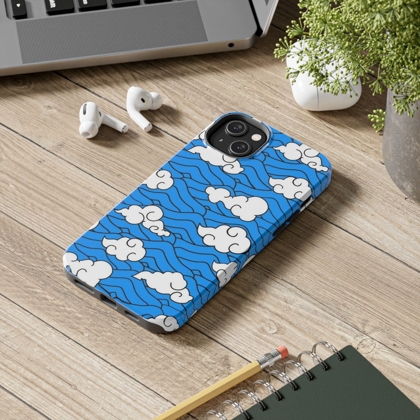 Cartoon Clouds Pattern Phone Case