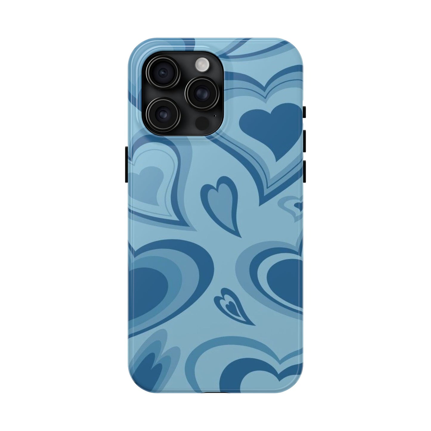 Blue Hearts Pattern Phone Case