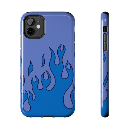 Blue Flames Pattern Phone Case