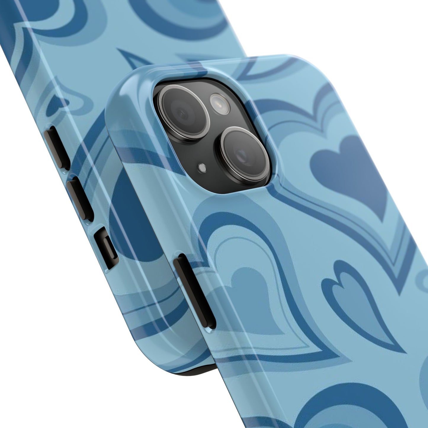Blue Hearts Pattern Phone Case