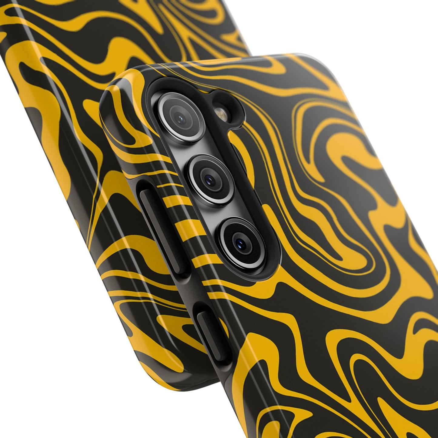 Black and Gold Mix Pattern Phone Case
