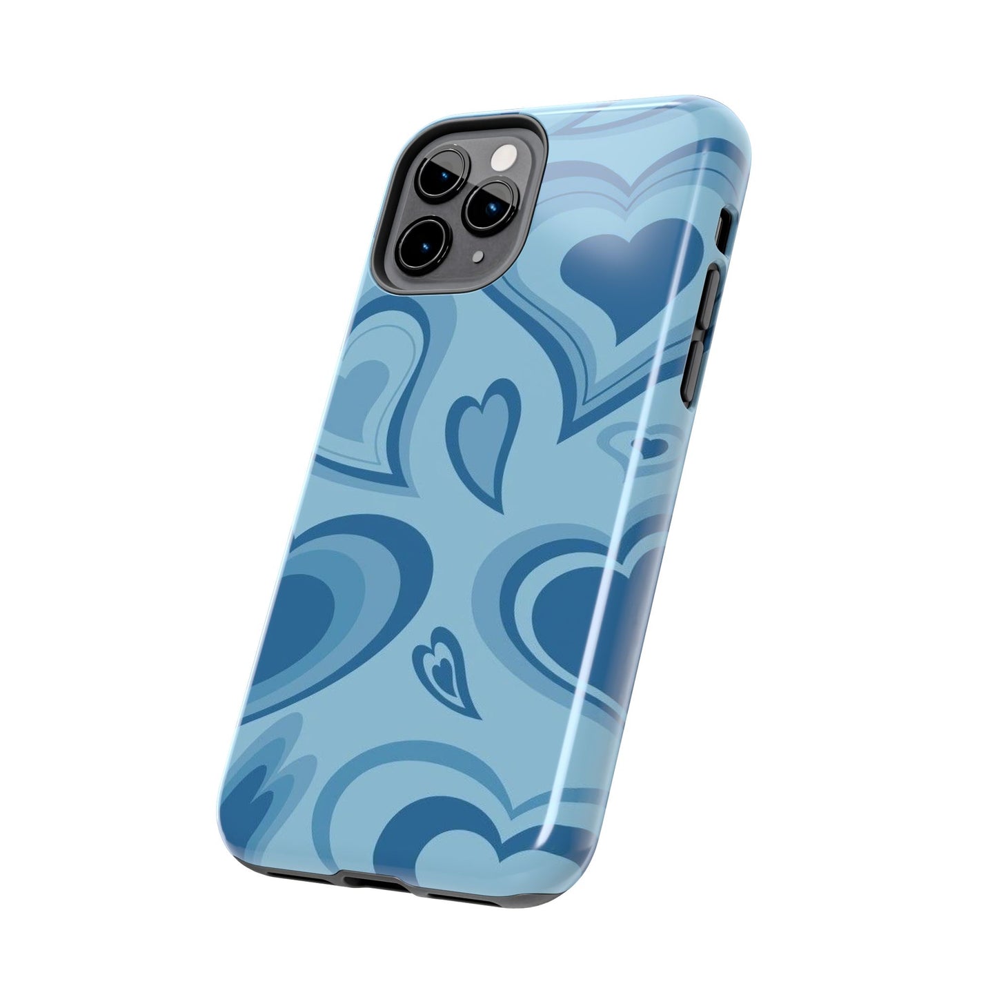 Blue Hearts Pattern Phone Case