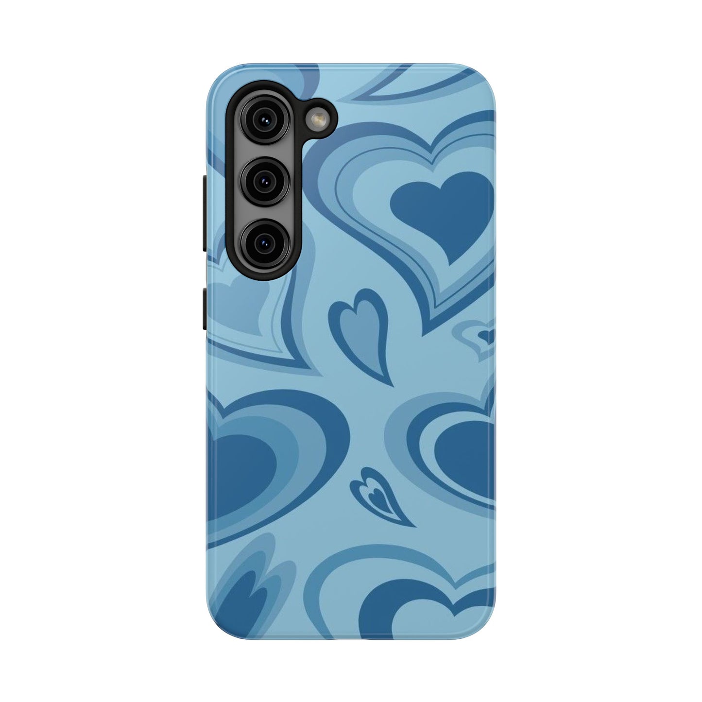 Blue Hearts Pattern Phone Case