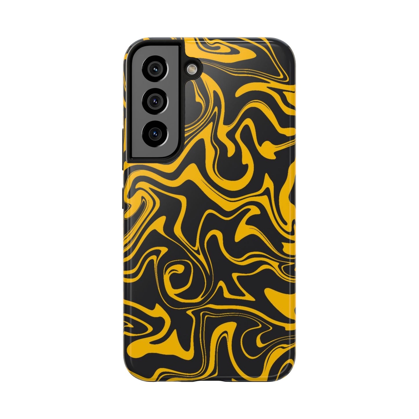 Black and Gold Mix Pattern Phone Case