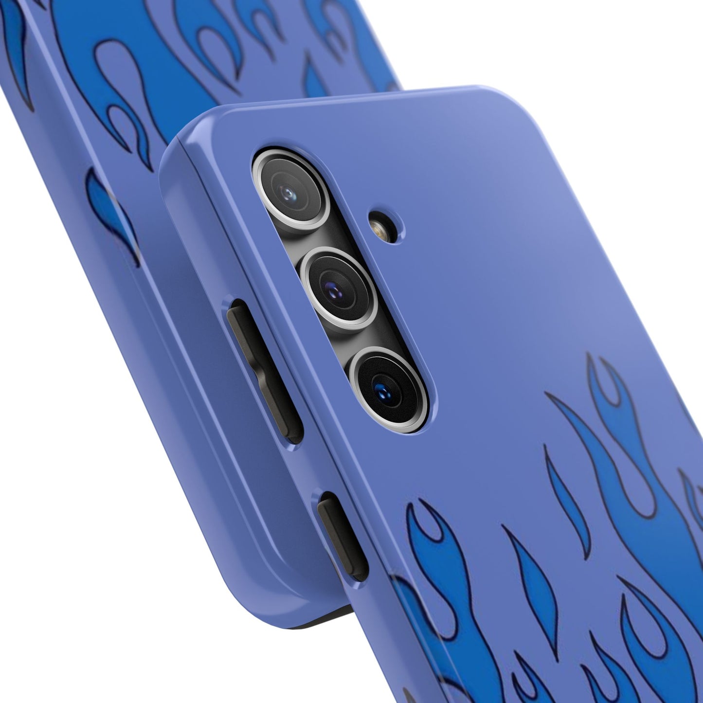 Blue Flames Pattern Phone Case