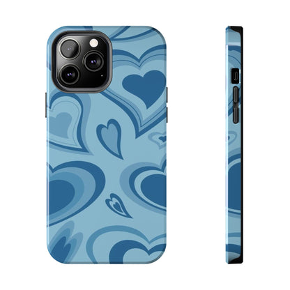 Blue Hearts Pattern Phone Case