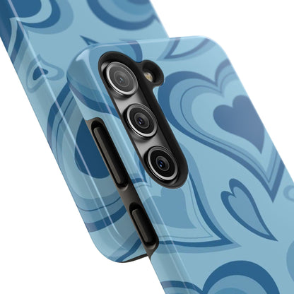 Blue Hearts Pattern Phone Case