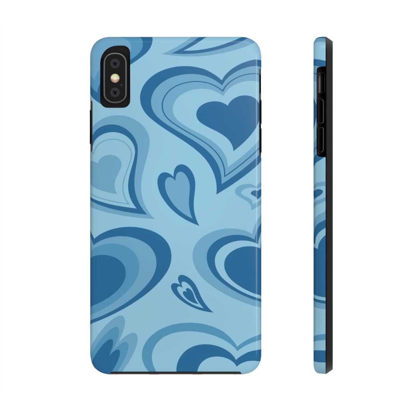 Blue Hearts Pattern Phone Case