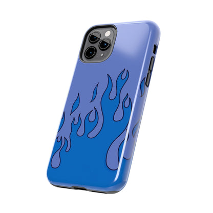 Blue Flames Pattern Phone Case