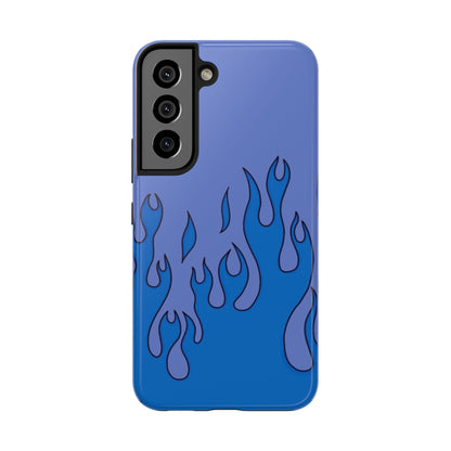 Blue Flames Pattern Phone Case