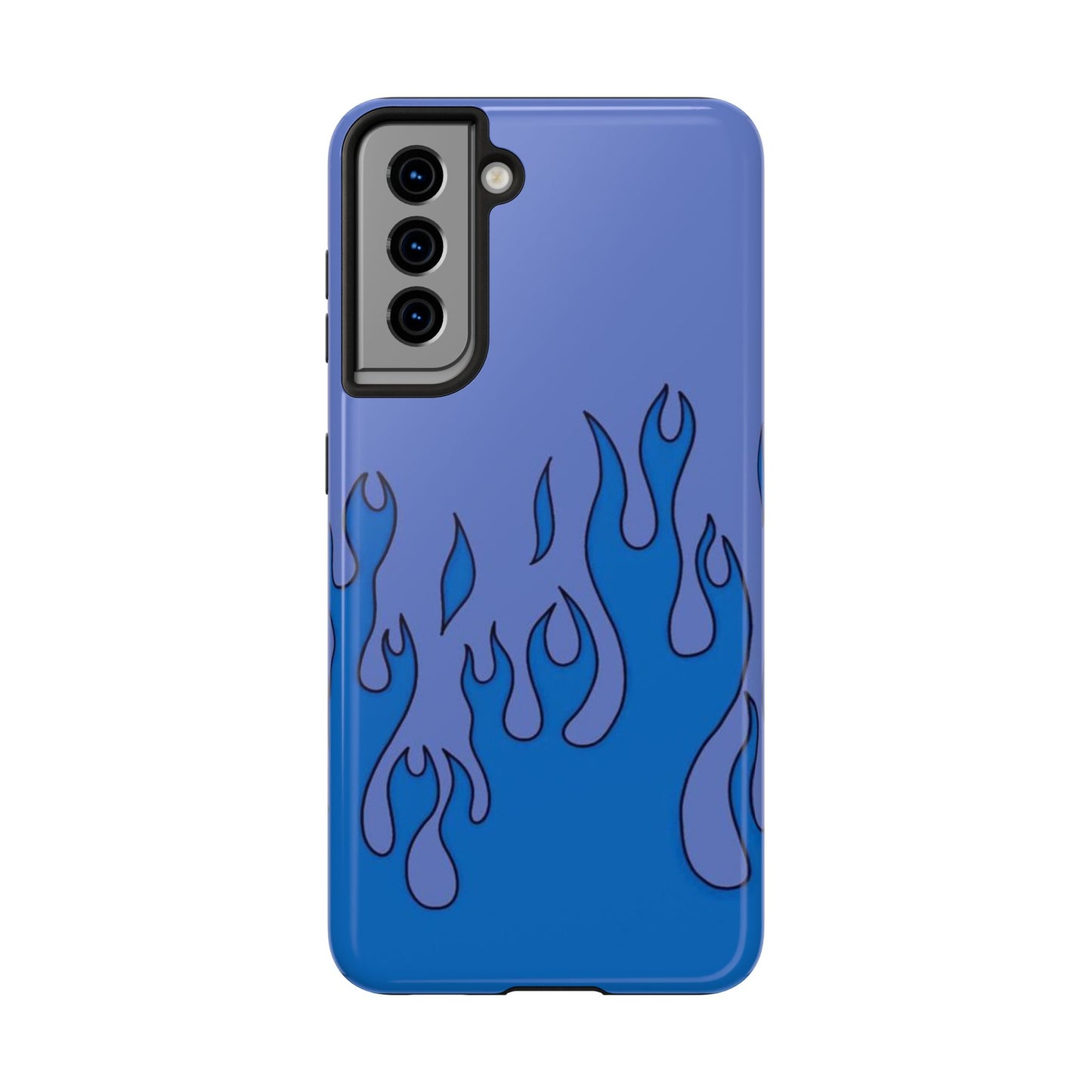 Blue Flames Pattern Phone Case