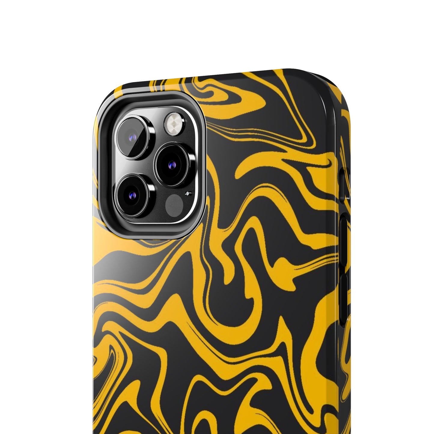 Black and Gold Mix Pattern Phone Case