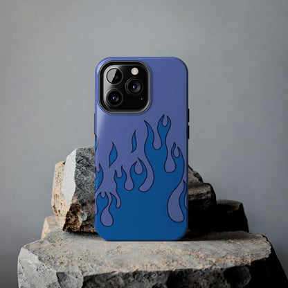 Blue Flames Pattern Phone Case