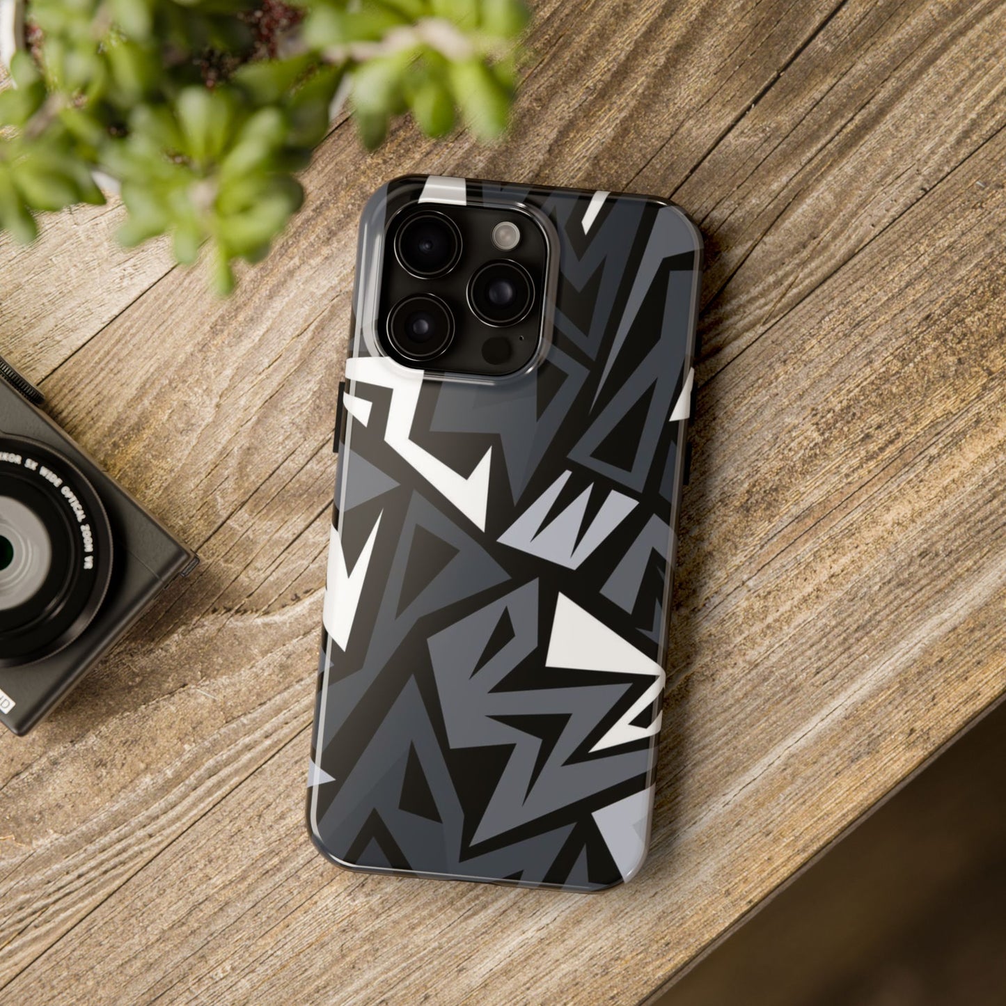 Abstract Black Pattern Phone Case