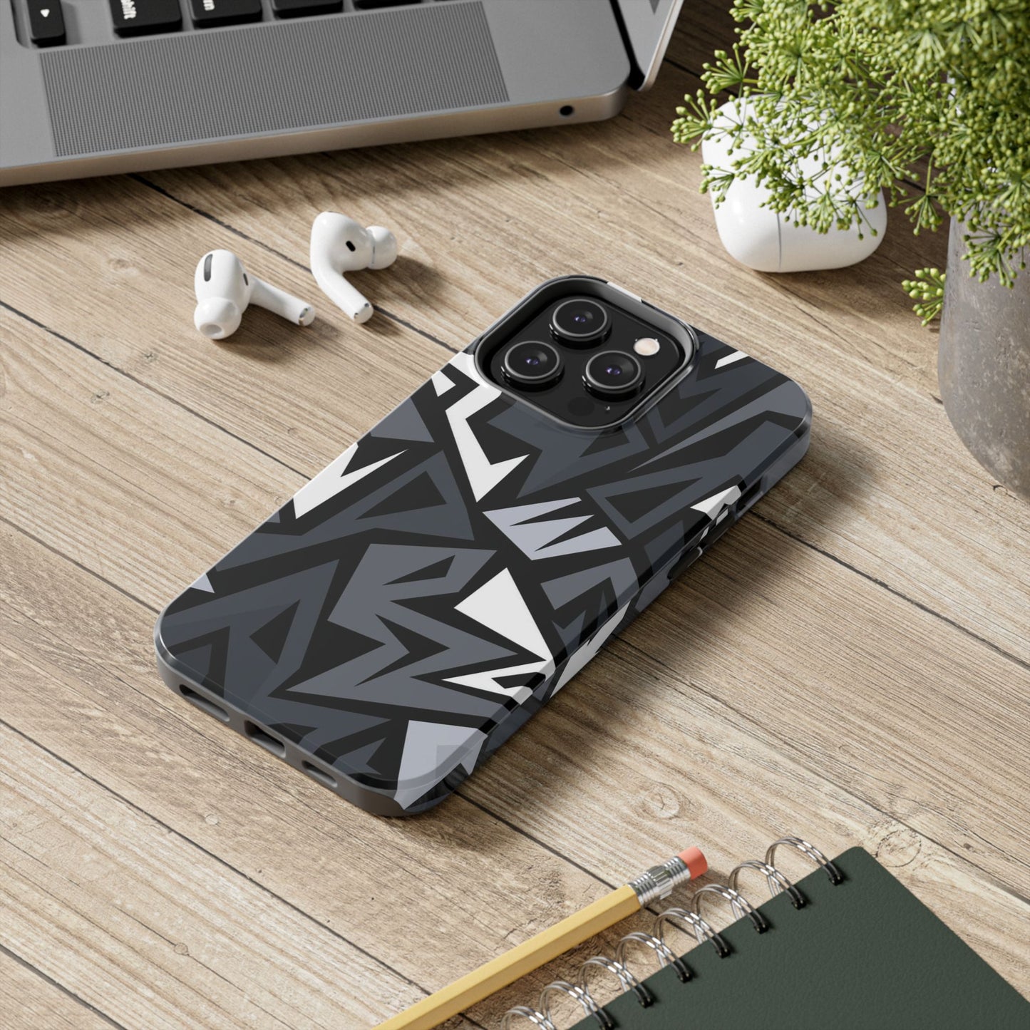 Abstract Black Pattern Phone Case