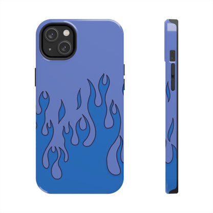 Blue Flames Pattern Phone Case