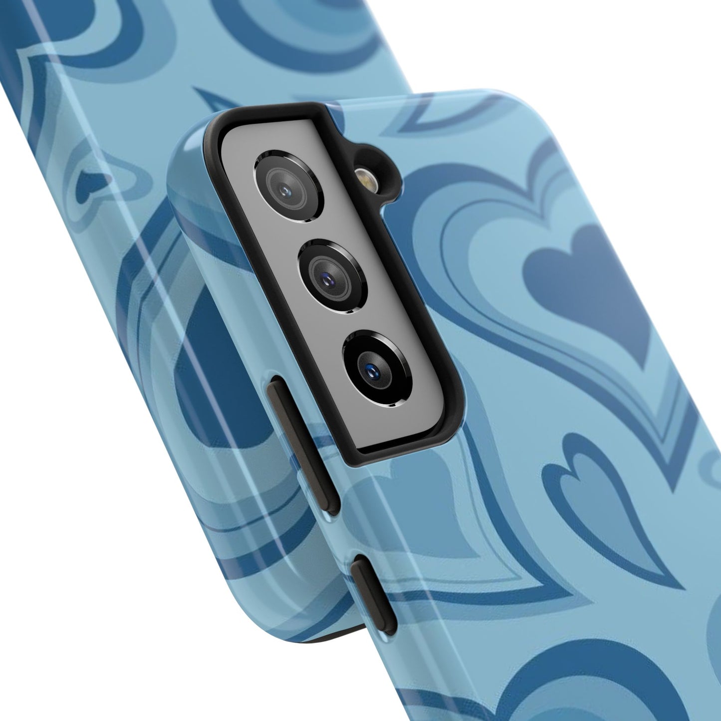 Blue Hearts Pattern Phone Case