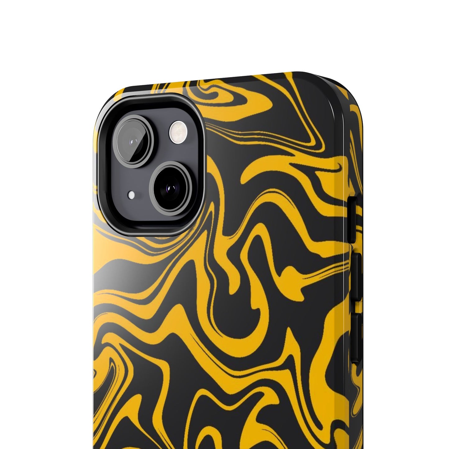 Black and Gold Mix Pattern Phone Case