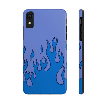 Blue Flames Pattern Phone Case