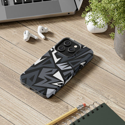 Abstract Black Pattern Phone Case